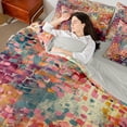 thumbnail image 5 of Homewish Teens Graffiti Art Twin Bedding Sets 7-Piece, Modern Fashion Artwork Bedding Comforter Set, Vintage Oil Printing Reversible Sheet Sets, Luxury Bedroom Decor, 5 of 8