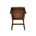 thumbnail image 5 of International Concepts Wood Cross Back Counter Height Stool, Cinnamon/Espresso - 24.02" Seat Height, 5 of 11