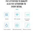 thumbnail image 4 of LCD Color Touchscreen Smart Thermostat, Programmable Electric Heating Thermostat for Home Hotel Office AC 90 to 240V, with Precise Temperature Control, 4 of 8