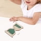 thumbnail image 5 of Reloj de arena de madera, tablero de actividades, accesorios, motricidad fina, Montessori, juguetes de aprendizaje Verde, 5 of 8