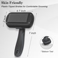 thumbnail image 4 of Swihauk Self Cleaning Slicker Brush - Skin Friendly Deshedding Grooming Tool for Dogs & Cats, Suitable for Shedding & Haired Pets, with Pet Supplies Accessories, Blue, 4 of 7