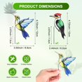 thumbnail image 3 of Uxcell 2-Pack Abrazaderas para Macetas de Aves, Estacas de Jardín de Colibrí de Acrílico de 3.5/3.5" para Decoración de Colgadores de Jardineras [Estilo 9/13], 3 of 7