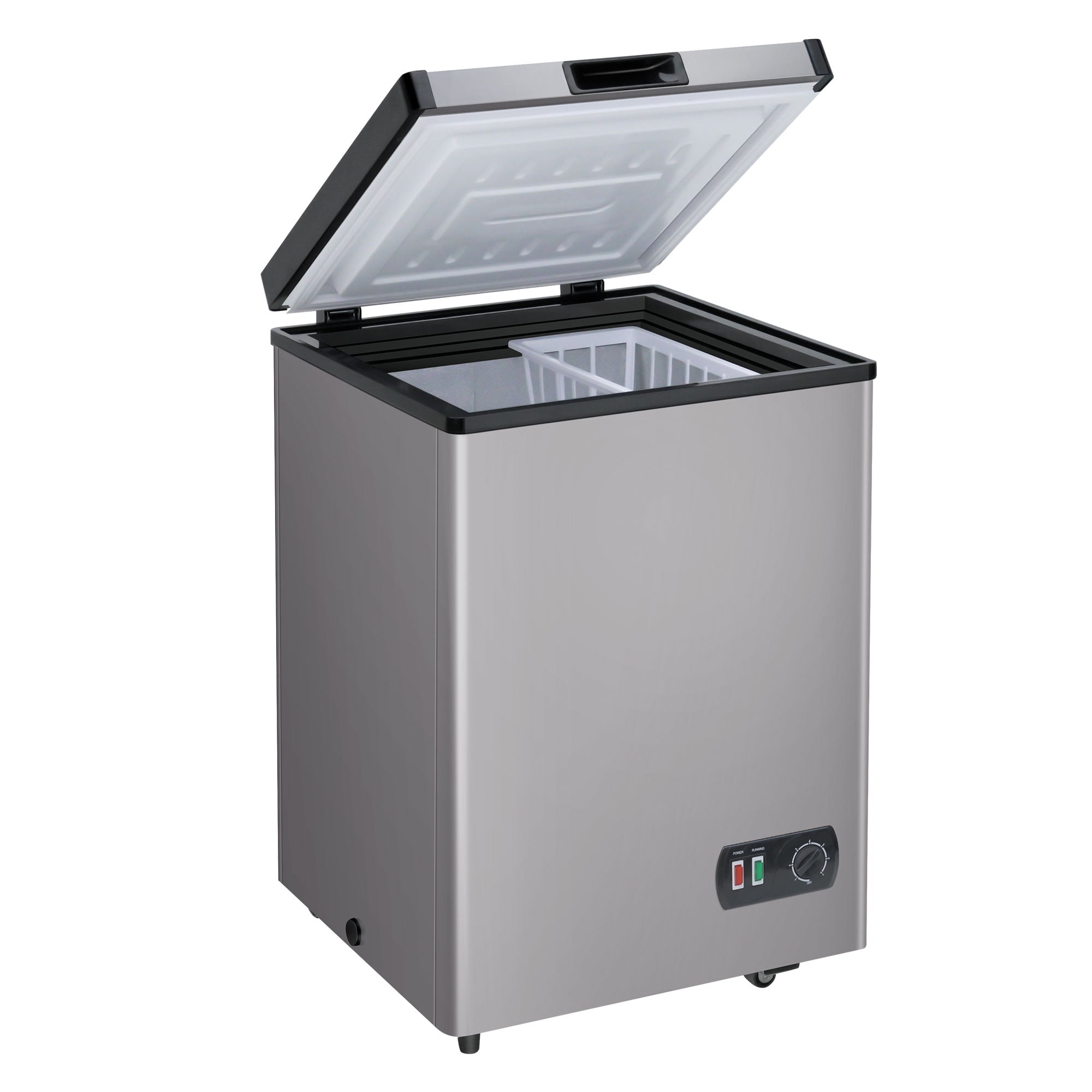 4.2 Cu.Ft Compact Chest Energy Efficient Freezer with Mechanical Thermostat and Manual Defrost