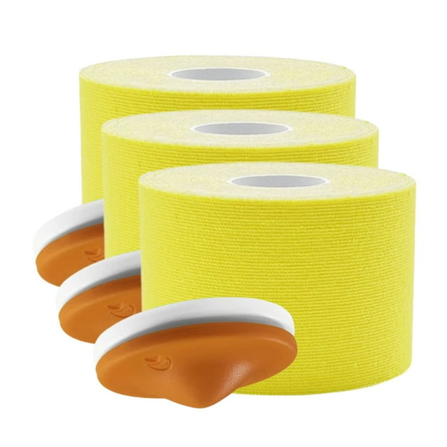 3Pcs/Set 5cm Sports Tape with Trigger Buttons Release Tense Muscles Pain Relief Athletic Muscle Recovery Kinesiology Tape Patches Kit for Running