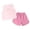 Pink, variant on Girls Athletic Sets Summer Sleeveless Shorts, Toddler Kids Outfit Set 2 Piece Cool Feeling, Blue Size 5-6 Years