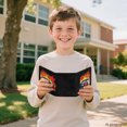 thumbnail image 6 of POLERO 4th of July Kids Trifold Wallet Featuring Flag Flame Race Car, Polyester Portable Children Wallet for Sports and Outdoor, 6 of 6
