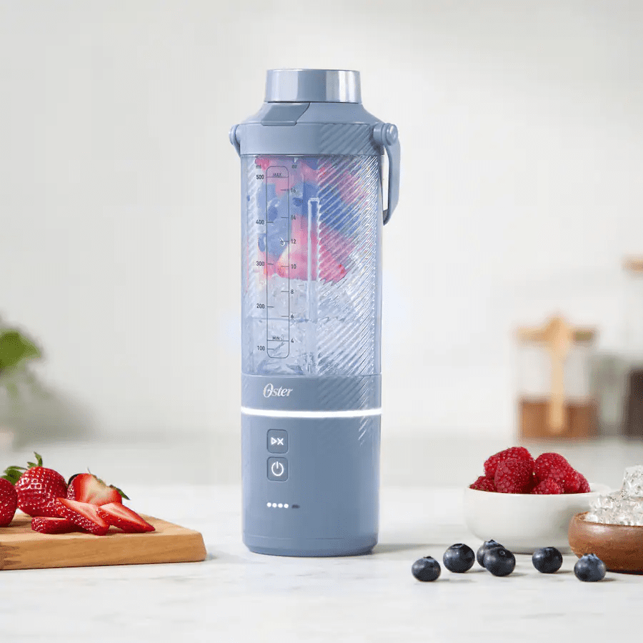 Oster GoMAX Portable Blender, Smoothie Blender, Personal Blender, Morning Haze Blue