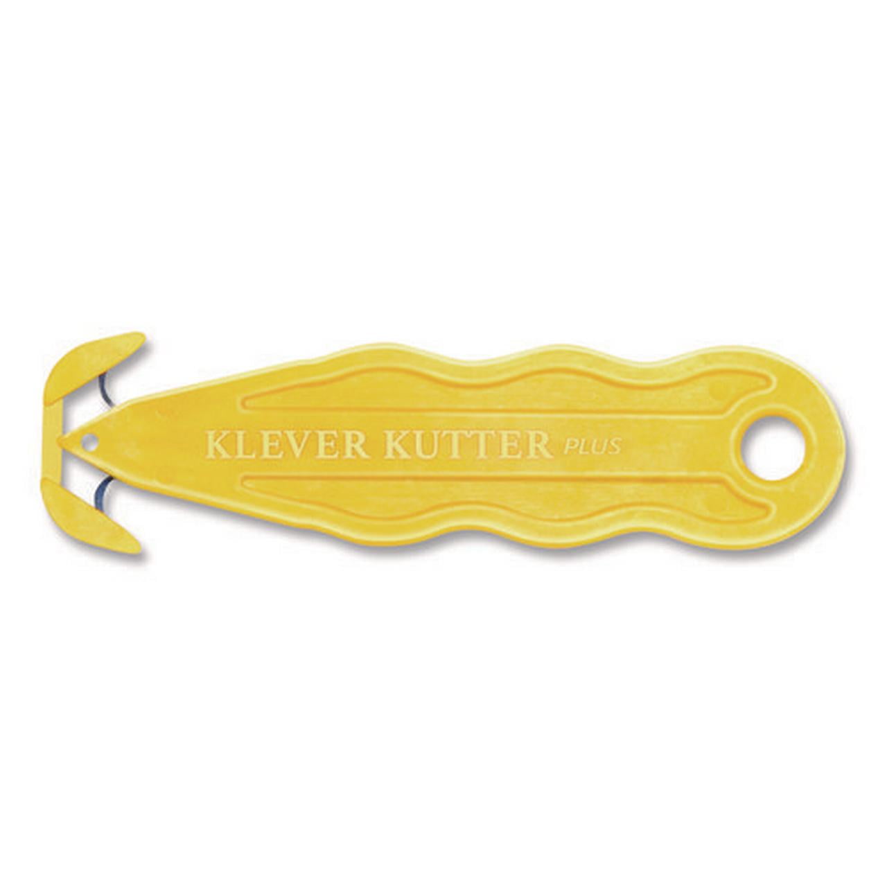 Kurve Blade Plus Safety Cutter, 5.75" Plastic Handle, Yellow, 10/Box | Bundle of 2