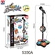 thumbnail image 3 of Micrófono de karaoke para niños con soporte | Juguete musical ajustable con luces intermitentes y efectos de sonido | Compatible con MP3 para entretenimiento y fiestas infantiles, 3 of 3