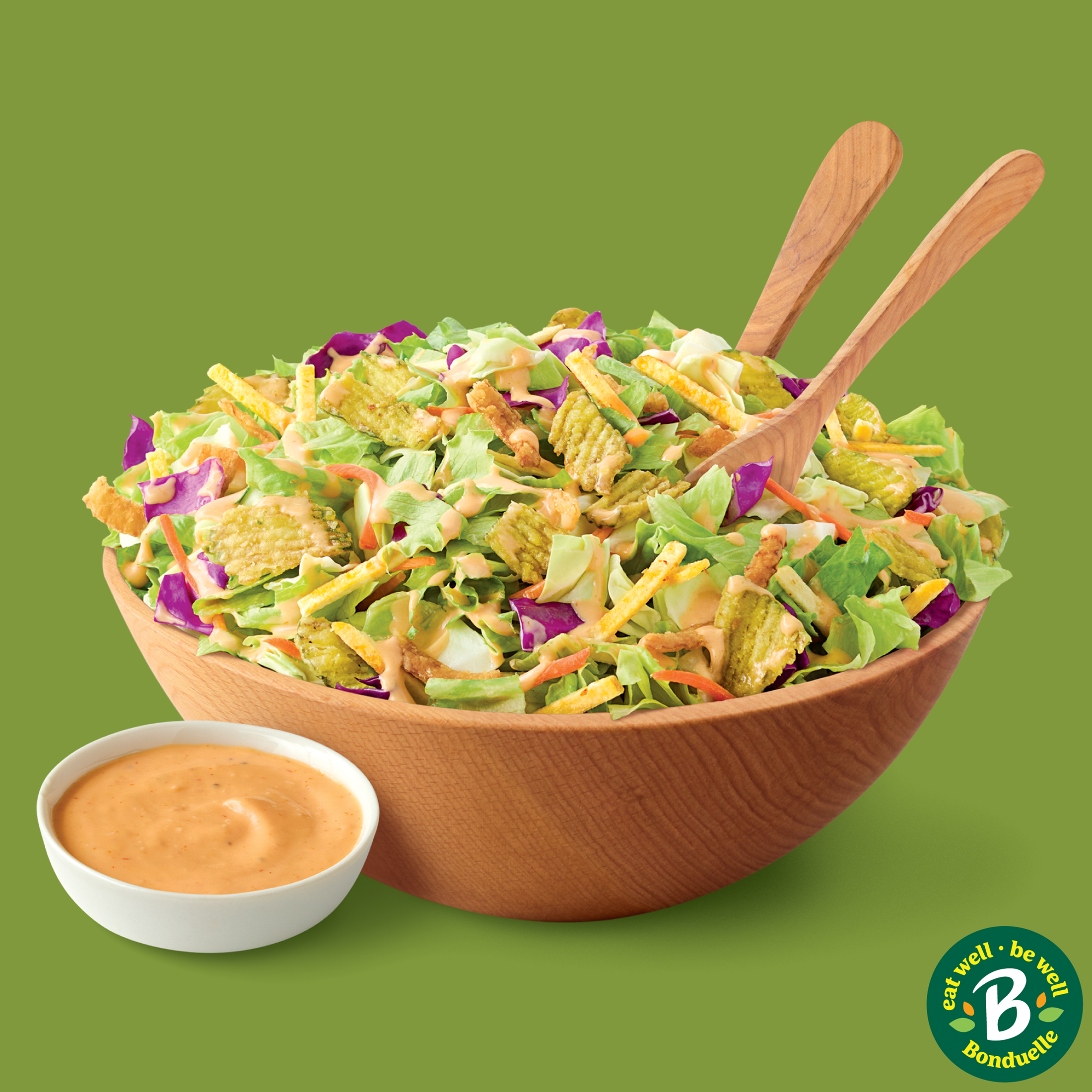 Bonduelle Burger Dill Pickle Salad Kit 10oz Bag, Fresh