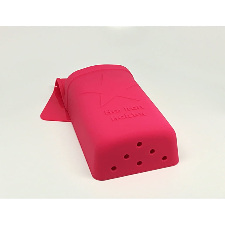 Holster Brands Original Heat Resistant Silicone Holder for Flat Irons,  Curling Irons, Straighteners - Pink 