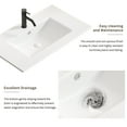thumbnail image 7 of 24 inch Bathroom Vessel Sink, Ceramic Bathroom Vanity Sink Top with Overflow,White, 7 of 7
