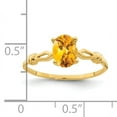 thumbnail image 2 of Primal Gold 14 Karat Yellow Gold 7x5mm Oval Citrine Ring, 2 of 4