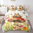 thumbnail image 1 of YST Ensemble de Literie Boho Grenouille 7 Pcs, Taille Simple, Aquarelle Animal Faune, Polyester, 1 of 4