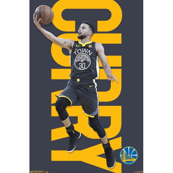 NBA Golden State Warriors - Stephen Curry 18 Wall Poster, 22.375" x 34"