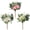 Pink, variant on Fake Artificial Flowers Bouquet for Decoration, Silk Floral Arrangements Faux Flowers Plant Wedding Bride Bouquets Tables Centerpieces for Rustic Home Decor Indoor Vase Floral Table Decor