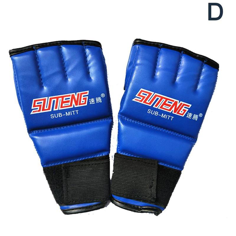 Cool MMA Muay Thai Training Punching Bag Half Mitts Sparring Gloves Boxing W0R0 
