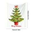 thumbnail image 3 of Christmas Tree Tapestry Hanging Cloth Wall Decor for Living Room Bedroom Gift Cotton Print Festive Background Decoration Easy Hang 27.56x39.37 Inches Machine Washable, 3 of 5