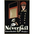thumbnail image 2 of Vintage Apple Collection 12x14 Black Ornate Wood Framed with Double Matting Museum Art Print Titled - Never Fail, 2 of 4