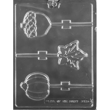Fall Assortment Leaves Pumpkin Acorn Lollipop Sucker Chocolate Mold Candy Soap Mould Party Favor m35