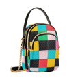 thumbnail image 7 of FORMRS Crossbody Bag for Women Quilted Travel Shoulder Cell Phone Purse with Chain Strap Handbag, Blue Checkered Pattern, 7 of 7