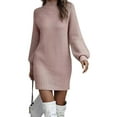 thumbnail image 2 of Cardigan Sweaters for Women Open Front Fall and Winter Sweaters Long Sleeve Loose Casual Coat Top Pink S, 2 of 9