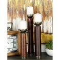 thumbnail image 5 of Chic Wood Candle Holder Set Of 3, 5 of 5