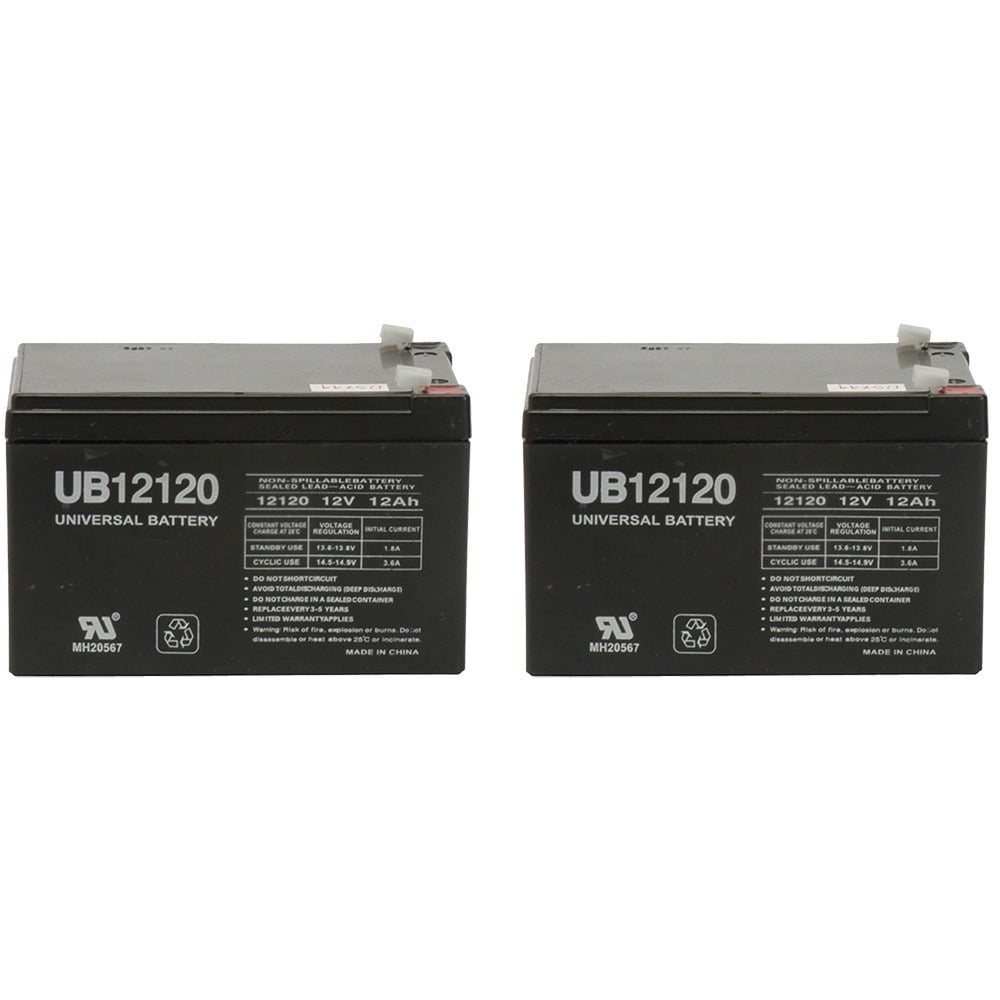 12V 12AH Replacement Battery for Pride Mobility Go Go Scooter 2 Pack