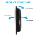 thumbnail image 3 of Almohadillas nasales para anteojos SURMAP Comfort Soft Silicone, 10 pares, 3 of 7