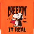 thumbnail image 3 of Peanuts - Creepin It Real - Men's Crew Neck Fleece Pullover, 3 of 6