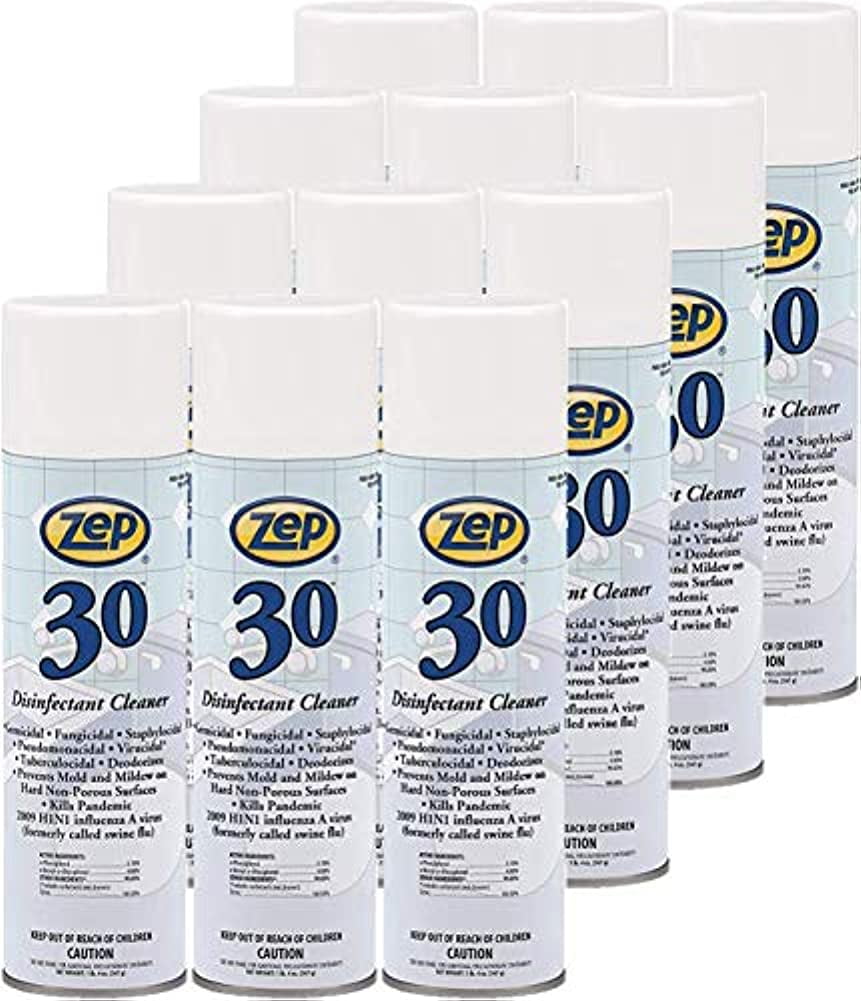 Zep Disinfectant Foaming Spray 20 oz. Case of 12 EPA Approved Kills 99.