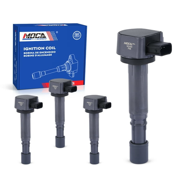 MOCA AUTOPARTS 4x Ignition Coils Fit for 2000-2005 Honda Civic 1.7L & 2000-2005 Honda EL 1.7L
