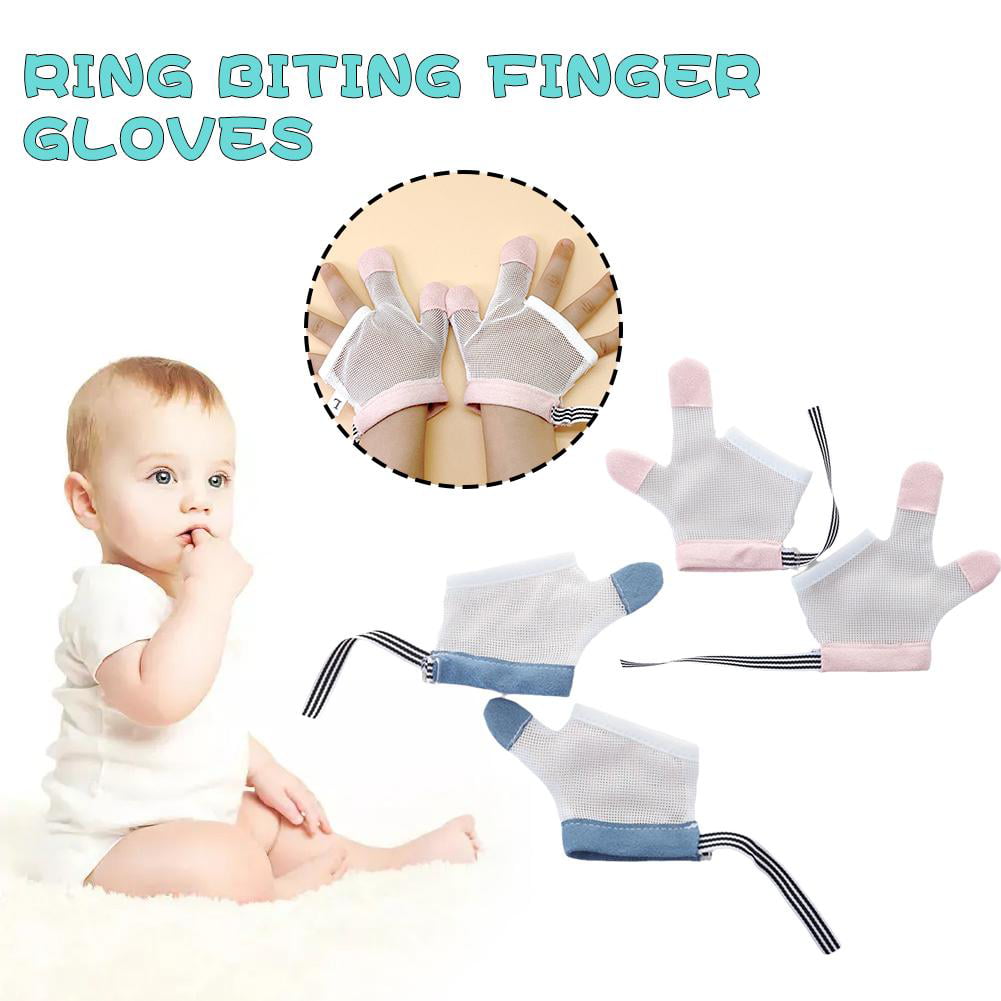 2 Pairs Baby Stop Sucking Gloves Toddler Thumb Sucking Stop Adjustable Baby  Finger Guard Sucking Stop Sucking Thumb Glove Thumb Sucking Nail Biting  Prevention with Wrist Band for Baby price in Saudi