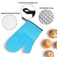 thumbnail image 3 of Cauagu Sky Blue Glitter Print Oven Mitts and Pot Holders 4 pcs Set,Extra Thicken Long Kitchen Oven Glove Potholders BBQ Gloves-Oven Mitts and Pot Holders(11 Inch), 3 of 6