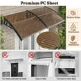 thumbnail image 5 of Spaco Outdoor Front Door Patio Overhang Awning for Sunlight Rain Snow Wind Protection-80 x 40 Inch, Entry Door Outdoor Window Awning Exterior, Front Door Overhang Awning for Sun Shutter, UV, Rain, 5 of 8