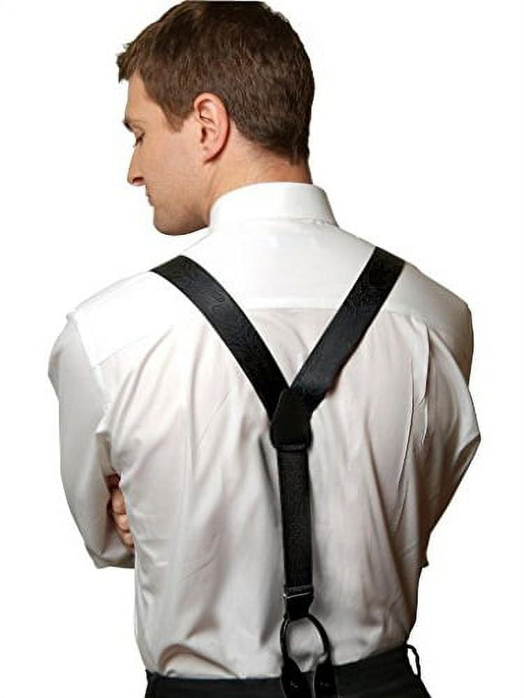  HOLD'EM 100% Silk Suspenders For Women Y - Back Fancy Solid  Button End Dress Suspender Made in USA – Black : Clothing, Shoes & Jewelry