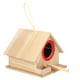 thumbnail image 2 of Casa para pájaros Nido de pájaros de pino colgante duradero para pájaros Estación de alimentación parada de descanso (rojo), 2 of 8