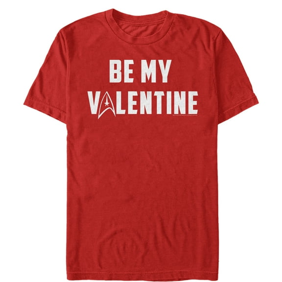 Men's Star Trek Be My Starfleet Valentine Graphic Tee Red Medium