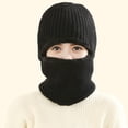 thumbnail image 4 of Winter Warm Elastic Soft Ear Protection Knitted Scarf hat Fleece Lined Beanie Hat for Men and Women, 4 of 6