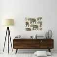 thumbnail image 2 of Global Gallery's Daphne Brissonnet 'Elephant Caravan Pattern' Stretched Canvas Wall Art, 2 of 4