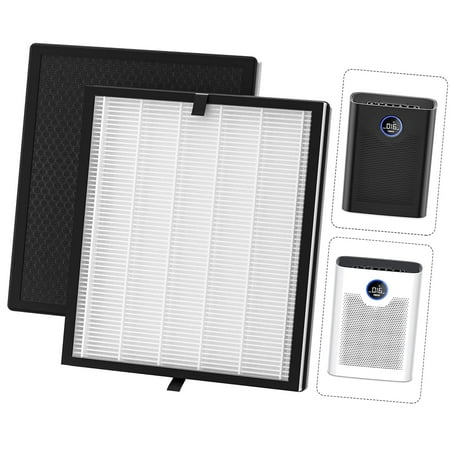 Coolnut 2-Pack ZQA-8000A Filter for ZQA-8000A Air Purifier, H14 HEPA Air Cleaner with 360-Degree 3-Stage, 3-in-1 -Efficiency