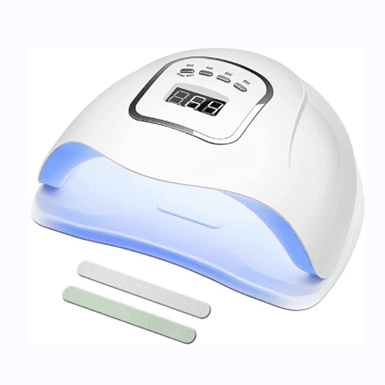 Lámpara secadora de uñas UV, secador de uñas automático profesional LED UV  de 150 W. Pantalla LCD grande, base extraíble, para esmalte de gel  semipermanente Rojo Verde | Bodega Aurrera en línea