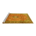 thumbnail image 2 of Ahgly Company Machine Washable Indoor Square Persian Yellow Traditional Area Rugs, 7' Square, 2 of 4