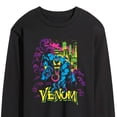 thumbnail image 3 of Marvel Venom - Black Light - Men's Long Sleeve Graphic T-Shirt, 3 of 5