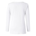 thumbnail image 5 of Love Heart Print T Shirt Women Funny Valentine's Day V Neck Tee Shirt Love Heart Graphic Long Sleeve Tops Gifts, 5 of 5