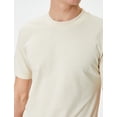 thumbnail image 4 of Crew Neck Basic Slim Fit Short Sleeve Cotton T-Shirt, 4 of 6