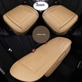 thumbnail image 1 of Car Seat Cover Cushion Pad Mat Protector for Auto Supplies for Sedan Hatchback SUV PU Leather [Without Backrest] 2+1 Front Seat Covers&Rear Seat Cover, 1 of 8