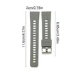 thumbnail image 2 of Lunxisen 3 Pcs Quick Release Silicone Watch Band Replacement Strap for Daily Wear Comfortable Durable Sport Fitness Activity Accessory(20mm), 2 of 9