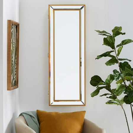 Belham Living Hollywood Wall Mount Jewelry Armoire Gold Belham Living Hollywood Wall Mount