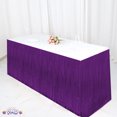 thumbnail image 2 of PMU Fringe Table Skirt (Purple) 9 ft x 29 inches Pkg/12, 2 of 7